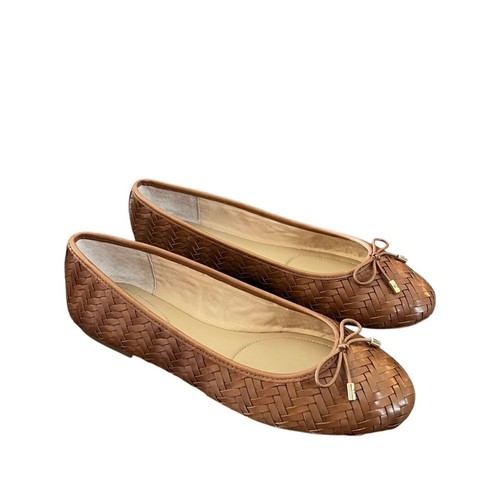 Lauren Ralph Lauren Jayna Woven Leather Slip On Ballet Flats Classic NEW 8.5 - Picture 2 of 10