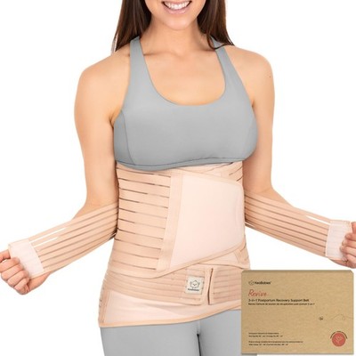 3 in 1 Postpartum Belly Support Recovery M/L, Waist 25''-35 , Classic Ivory 
