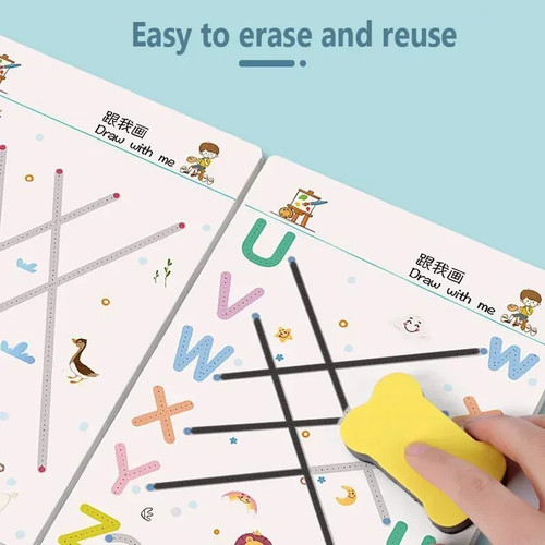 Magical Tracing Workbook Educational Montessori Books for Children Pen - Picture 9 of 29