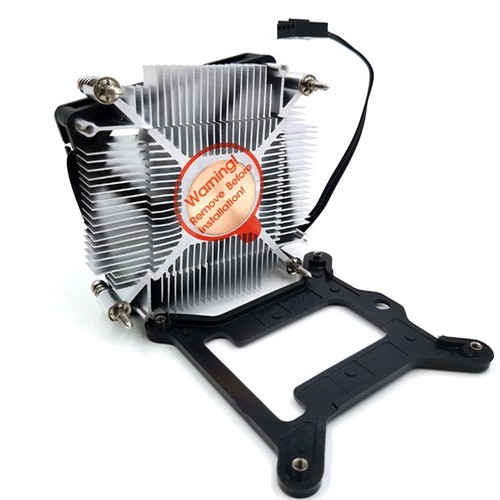 Copper core ultra-thin all-in-one CPU cooler Fan For INTEL LGA1151/1150/1155 - Afbeelding 3 van 7