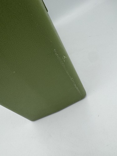 Vintage 70s Green Plastic File Box Case Retro MCM Avocado Office Storage - Picture 4 of 13