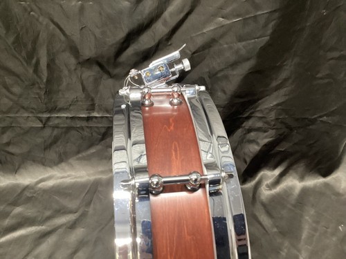 Jug Custom Drums Maple 14x3 Piccolo Snare Drum Green Wood Shell - Picture 9 of 11