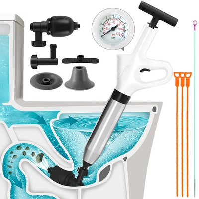 #ad Toilet Plunger Heavy Duty High Pressure Air Plunger Toilet Auger Air Drain ... $55.50