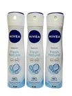 Nivea Fresh Natural 48hr Protection Deodorant Antiperspirant Spray  ( Pack 3 )