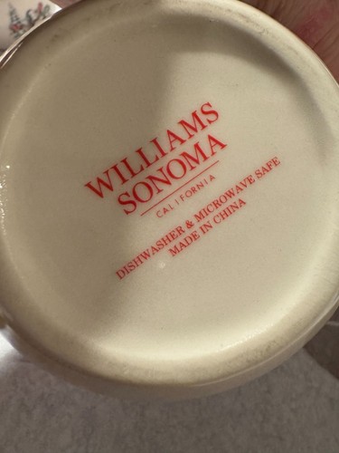 Raro misurino natalizio in ceramica Williams Sonoma - pupazzo di neve scena invernale - Foto 4 di 9