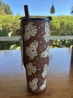 Hydrapeak Floral Ghost 32oz Tumbler with Flip Straw Lid - Spooky Cute Halloween
