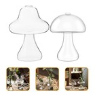  2 Pcs Blumenvase Pflanzenterrarium Pilzblumentopf Pilzküchendekor