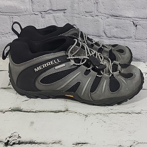Merrell Chameleon 8 Mens Stretch Hiking Shoes Gray Trail Tactical Running Size 7 - Picture 6 of 12