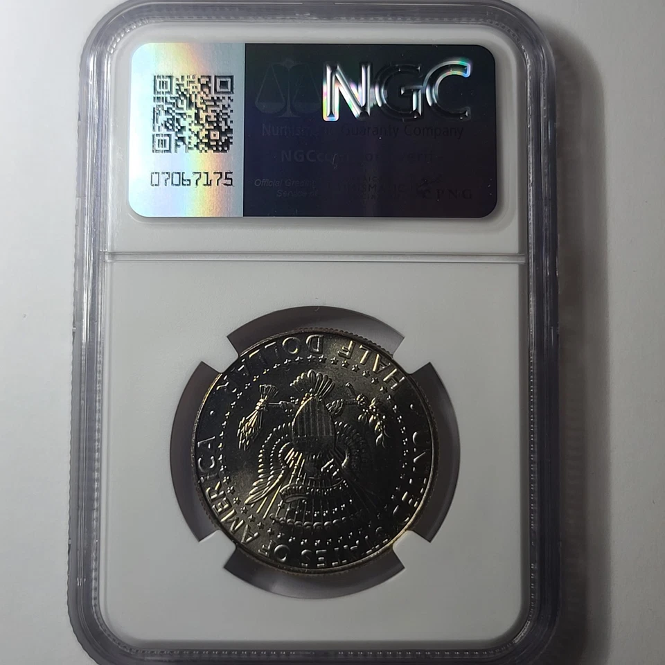 1991 P KENNEDY HALF DOLLAR NGC MS66 8163709-044 - Image 2 of 4