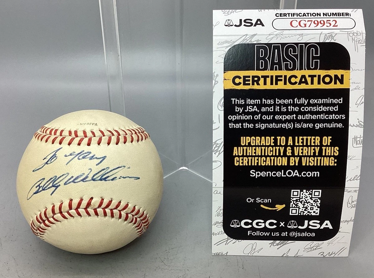 Billy Williams Chicago Cubs MLB Original Autographed Items for