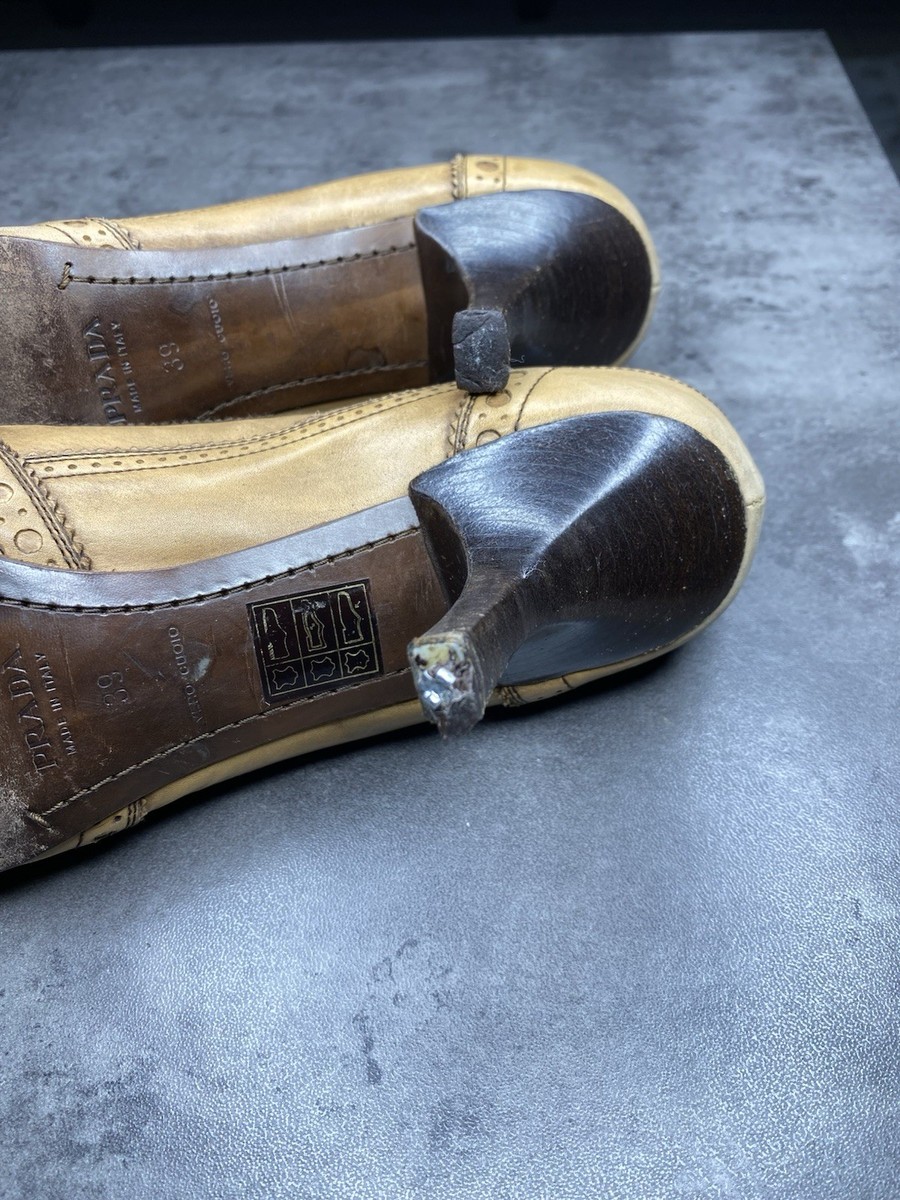 Prada Vintage Brogue Heels – Rare Find Size 39 | eBay