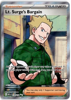 Lt. Surge's Bargain Ultra Rare ME01: Mega Evolution 170/132 NM