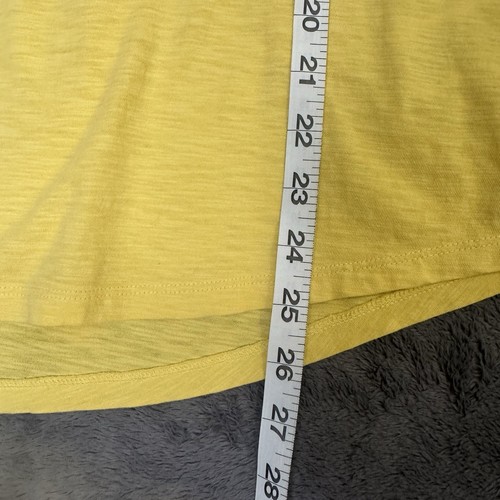 Lauren Ralph Lauren Ruffle V Neck Sleeveless Top Cotton Shirt Yellow Size XXL - Picture 7 of 11