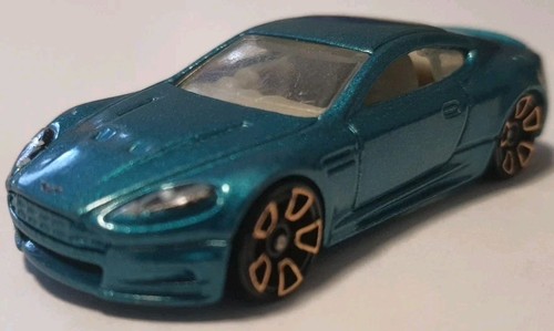 2012 Hot Wheels #99/247 "Aston Martin DBS" Teal #9/10 Faster Than Ever PREOWNED - Bild 3 von 11