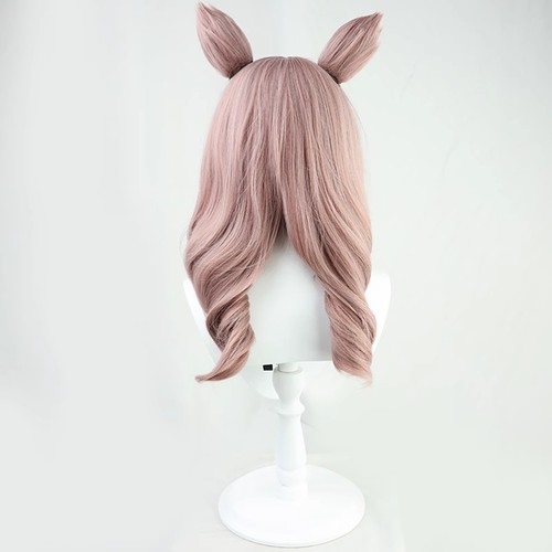 Pretty Derby Matikanetannhauser Pink Wig Halloween Cosplay Prop Curly Hairpiece - Picture 5 of 5