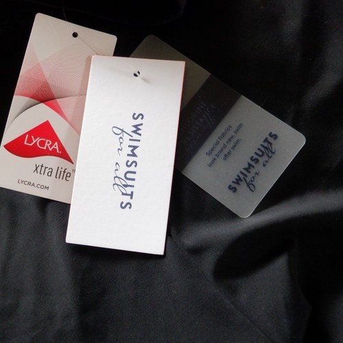 NEU Badeanzüge für alle Damen schwarz Badeshorts Unterteil Größe 16 neu mit Etikett - Bild 1 von 9