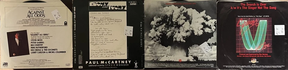 27x 45 RPM Records Michael Jackson Phil Collins Van Halen Jagger+ Picture Sleeve - Imagem 4 de 4