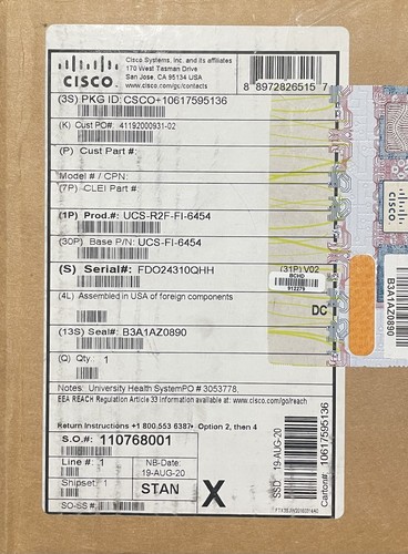 Cisco UCS-FI-6454 54 Port Fabric Interconnect - Picture 4 of 4