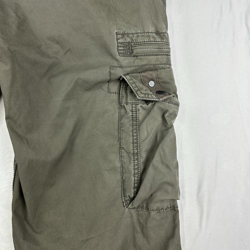 L S east Cargo Military Style Pants Green Men’s Sz 36 With Belt Army Techwear - Picture 10 of 16