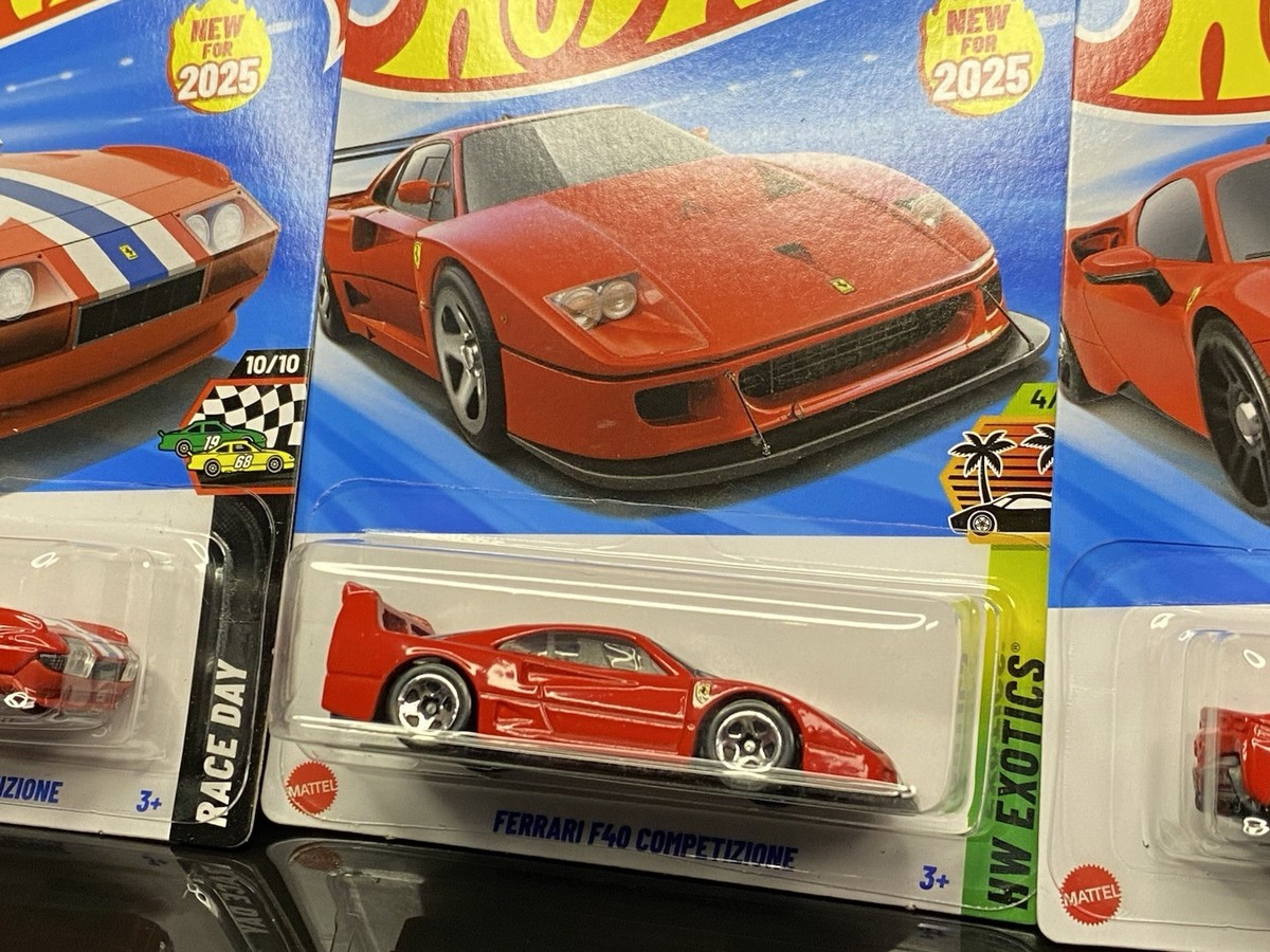 2025 Hot Wheels FERRARI 365 GTB4 /F40 COMPETIZONE/ SF90 STRADALE