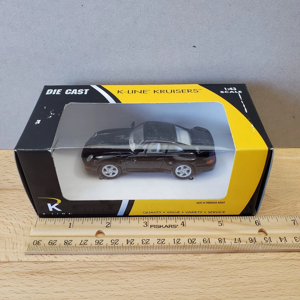 K-Line Kruisers 1996 Porsche 911 Turbo 993 Diecast 1:43 Black - Image 2 of 4