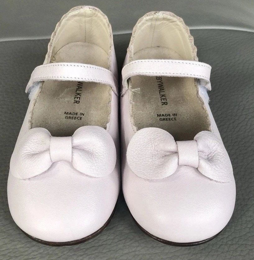 BABYWALKER Nuevo GENUINO Cuero Bebé Niñas Zapatos Talla 23 Marca Europea Minorista $150 Foto 3 de 4