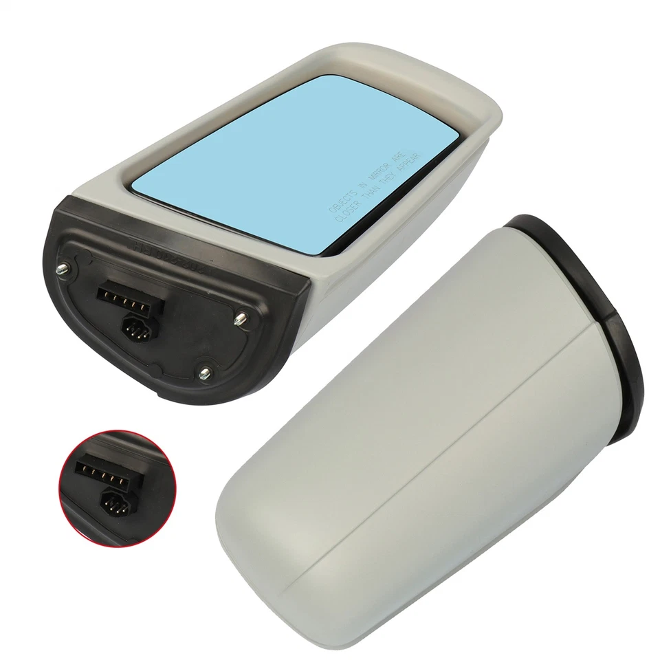 Par de espejos retrovisores para Mercedes Benz Clase E 1996-1999 eléctrico plegable térmico gris memoria Foto 4 de 4