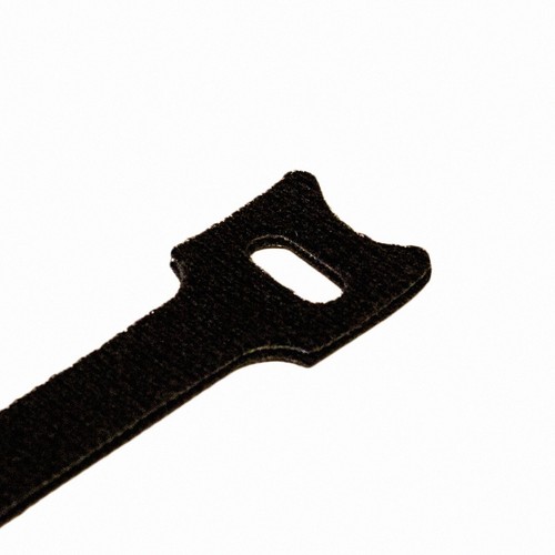 8 Inch Hook and Loop Reusable Strap Cable Cord Wire Ties 25 Pack Black - Afbeelding 4 van 5