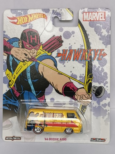 Hot Wheels Marvel Hawkeye '66 Dodge A100 Van Real Riders Series 1:64 Scale - Picture 2 of 7