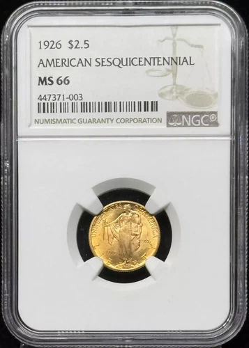 1926 Gold $2.5 Sesquicentennial NGC MS-66 AMERICAN SESQUICENTENNIAL