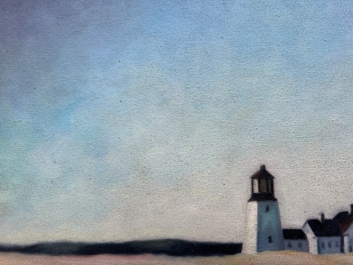 Edward Hopper Oil Painting On Canvas Signed and stamped 20 X 28 inches - Picture 4 of 8
