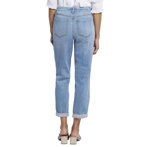 NYDJ Womens Margot Girlfriend Blue Denim Cuffed Cropped Jeans 00 BHFO 0272 - Picture 2 of 2