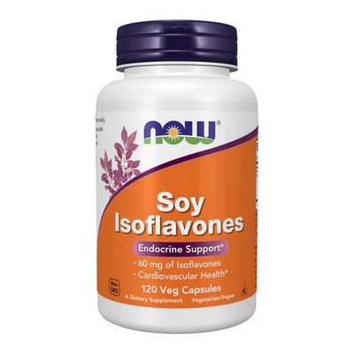 Soy Isoflavones 120 Veg Caps 60 mg by Now Foods