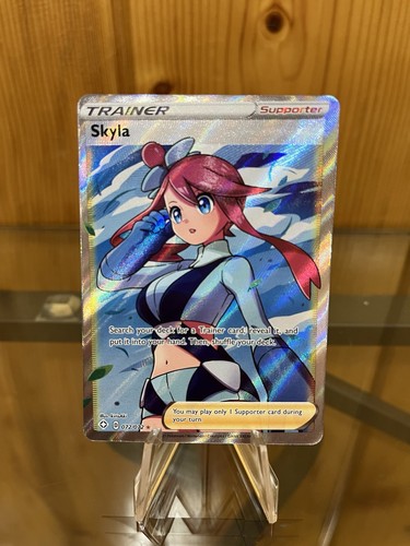 Skyla Full Art Trainer Supporter Ultra Rare Shining Fates Pokemon 72/72 NM