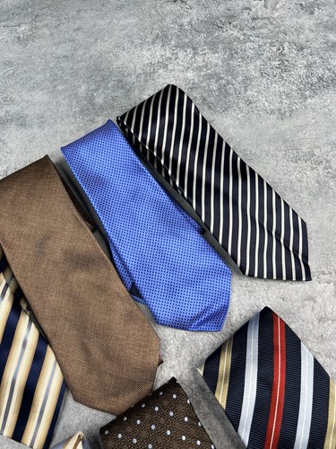 Ermenegildo Zegna Silk Wool Tie Mens x10 Lot - Picture 4 of 14