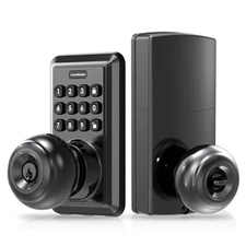 Keyless Entry Door Lock, Keypad Door Lock with Handle, Door Knob with Keypad,...