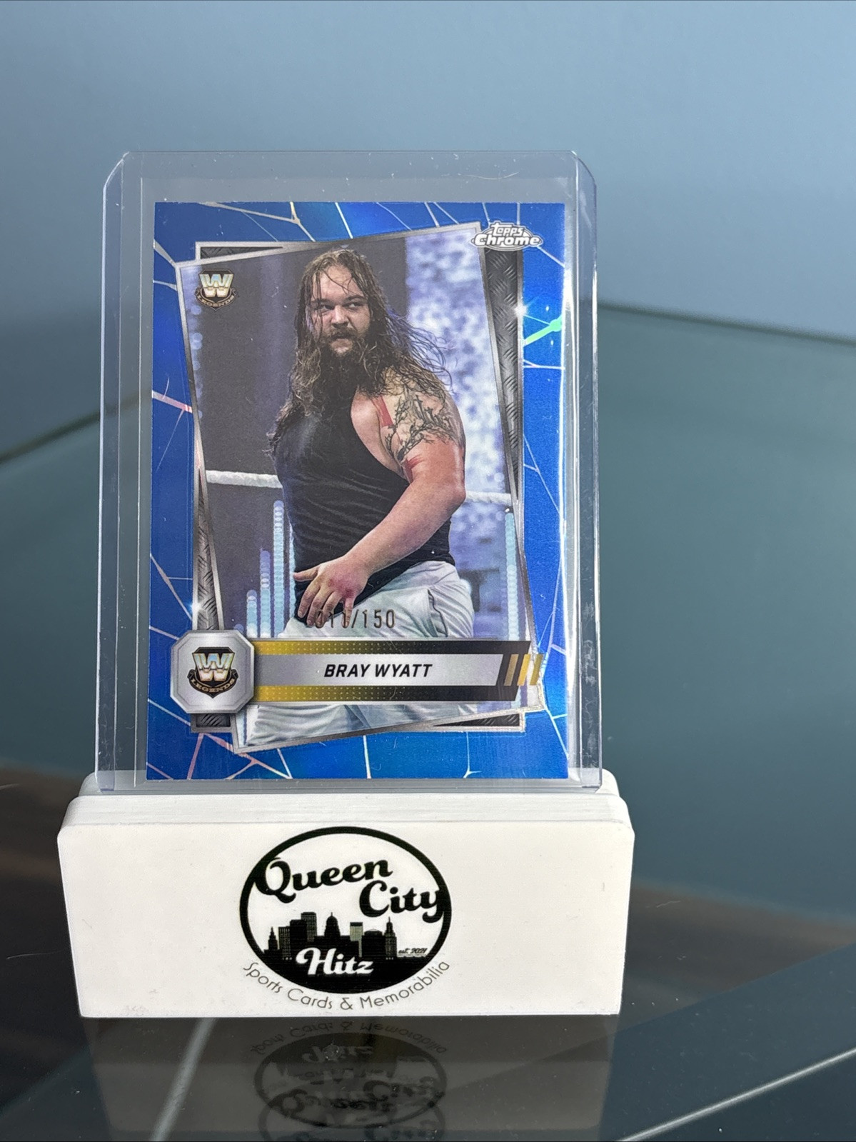 2025 Topps Chrome Bray Wyatt True Blue Refractor  /150 ￼