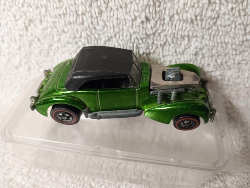 REDLINE HOTWHEELS CLASSIC CORD IN APPLE 🍏 GREEN W/ REPRODUCTION   HOOD.  - Picture 7 of 14