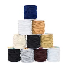 2mm Neutral Colors Elastic Cord for Jewelry Making - 16.5x10 Yds Stretchy Cor...