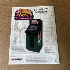 nos Original Factory Touch Master Design Midway arcade Video game flyer