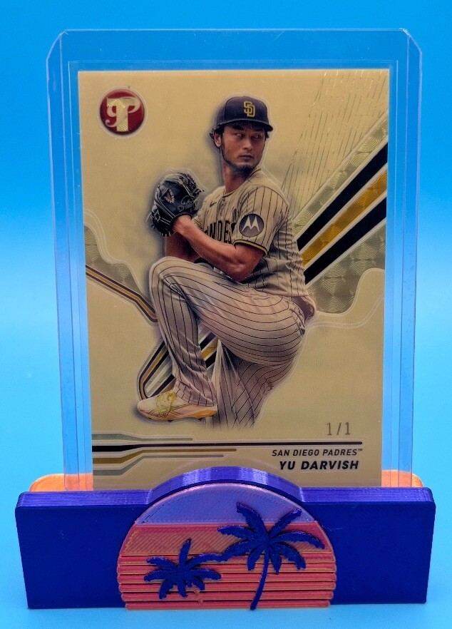 Yu Darvish 2024 Topps Pristine Gold Vinyl Superfractor 1/1 Padres