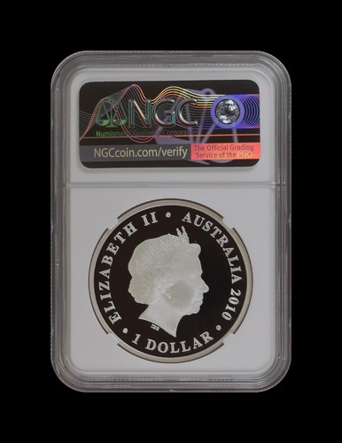 AUSTRALIA. 2010, Dollar, Silver - NGC PF70 - Top Pop 🥇 Tasmania - Picture 4 of 6