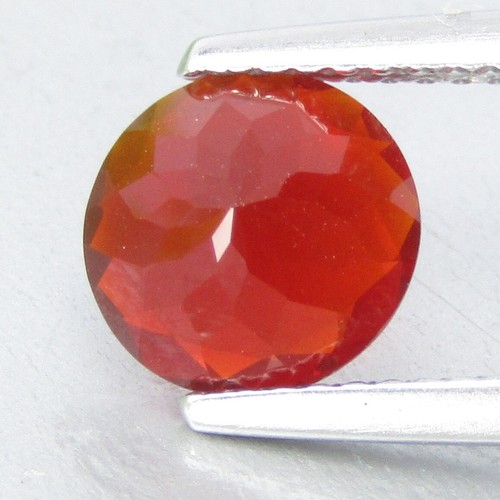 1.13Cts Beautiful Natural Nice Mexican Fire Opal 8mm Round Shape Loose Gem - Picture 4 of 7