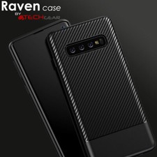 Carbon Fibre Slim Soft Protective Case Cover for Samsung Note 9 S9 S10 Plus S10e