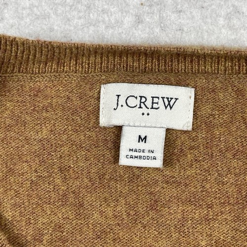 J Crew Sweater Womens Medium Brown Longline Merino Blend Crewneck Jumper Preppy - 第 3/12 張圖片