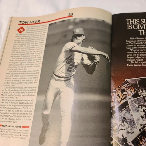 1987 National League Championship Series St. Louis Cardinals official program - Picture 6 of 12