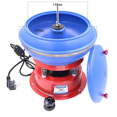 Vibrating Tumbler Jewelry Vibratory Polisher Wet Dry Electric Polishing Machine - Picture 7 of 8