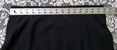 JS Collection Skirt Women's 10 Black Polyester Chiffon High Low Hemline Formal - Picture 8 of 12