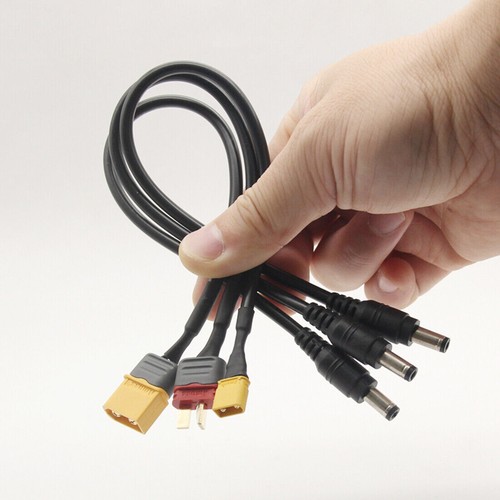 FPV Goggles XT60 XT30 To Male DC5.5 2.5 Connector Adapter Cable 10A For Fatshark - Picture 2 of 5