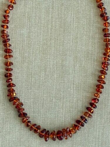 Collier ambre cognac 21 pouces - Photo 11 sur 15